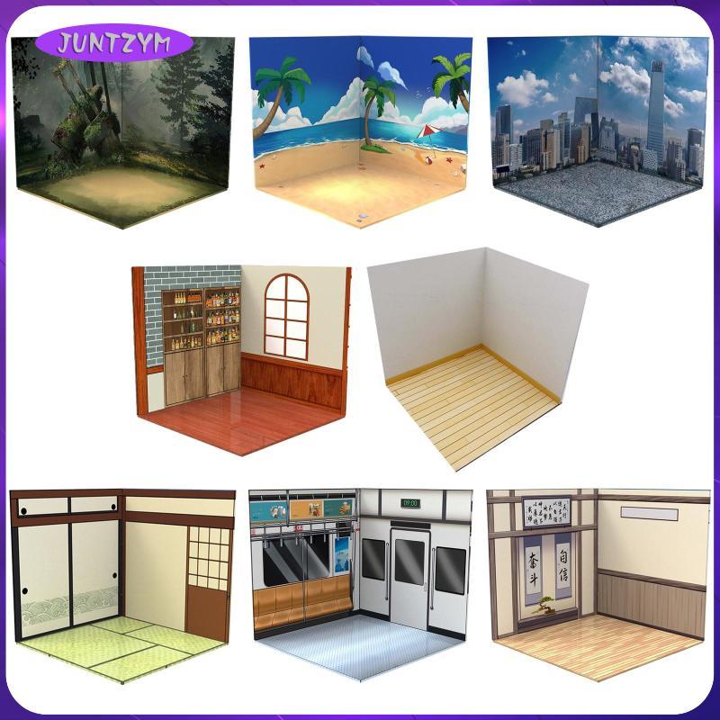 [juntzym] ฉากพื้นหลังขนาด 1/12, โมเดลรถสําหรับแสดงรูปการกระทํา, การออกแบบอุปกรณ์เสริม, Diorama