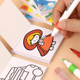 สมุดระบายสีเด็ก สมุดระบายสี Graffiti สมุดระบายสีสุดน่ารักเพื่อการศึกษา ของเล่นเด็ก