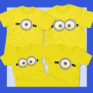 เสื้อยืดดีไซน์ตามินเนี่ยน ผ้าฝ้ายเนื้อนุ่ม Unisex S-5XL สำหรับชุดลำลองครอบครัว