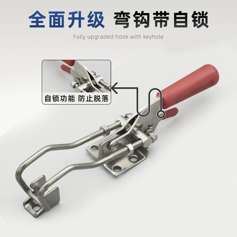 431 Quick Lock Fitting Buckle Quick Lock Self-Locking สแตนเลส 304 พร้อมล็อคอุปกรณ์ความดันล็อคคลิป Qu