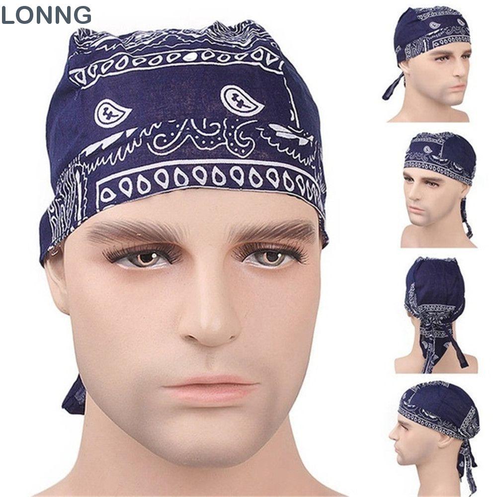 LONNG Pirate Hat Outdoor Sport Cotton Quick Dry Elastic Headscarf Bandana
