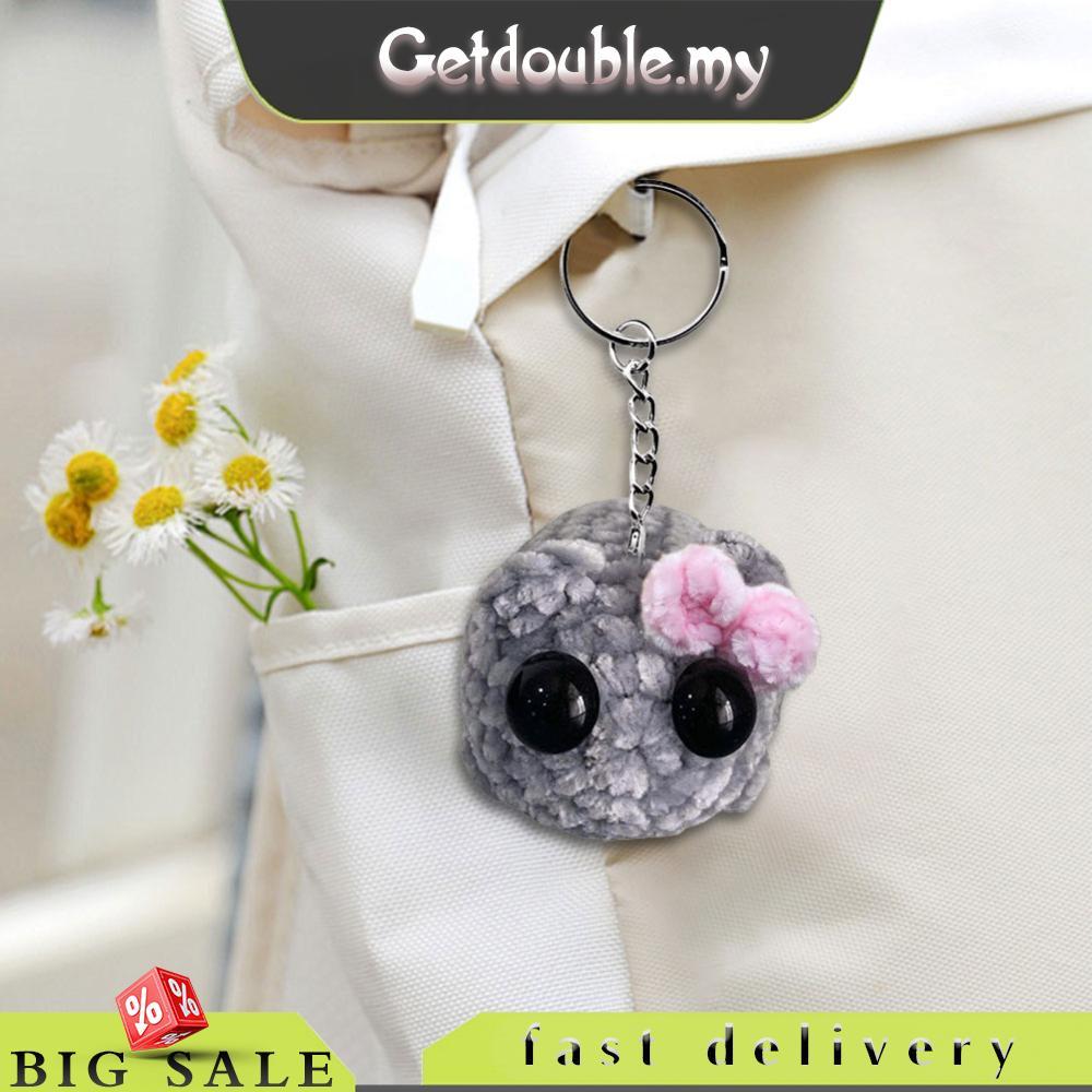 Sad หนูแฮมสเตอร์ Meme เสียงเพลงของเล่นตุ๊กตาโครเชต์ Plush Sad หนูแฮมสเตอร์ Meme พวงกุญแจโครเชต์ Plus