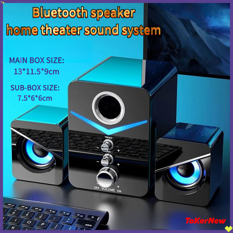 ชุดระบบเสียงโฮมเธียเตอร์ ลำโพงคอมพิวเตอร์ ลำโพง USB แบบตั้งพื้น ลำโพงเบสขนาดใหญ่ ซับวูฟเฟอร์มัลติมีเดีย เหมาะสำหรับคอมพิวเตอร์ iPad และโทรศัพท์มือถือ