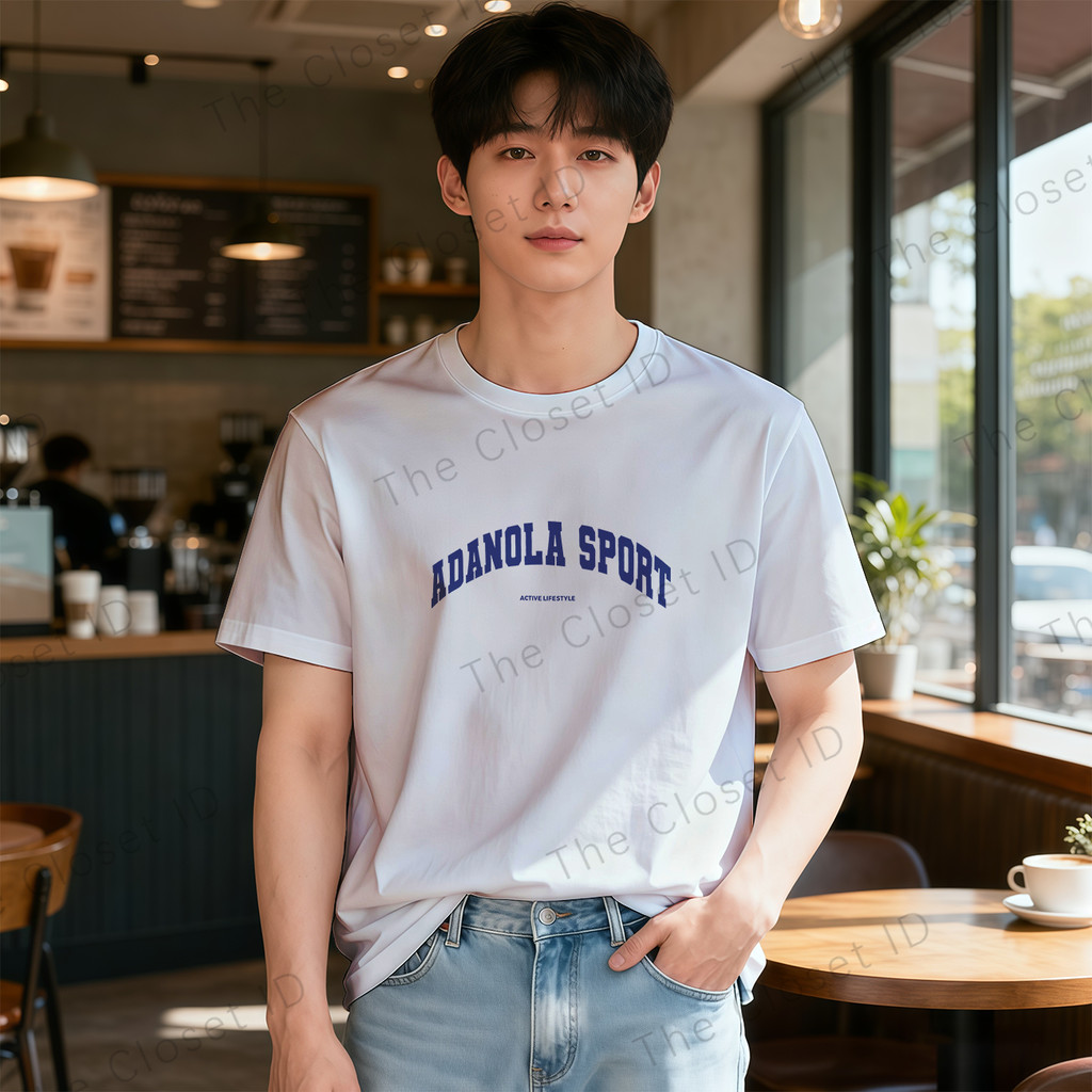 KATUN [เสื้อยืดชายพรีเมี่ยม]เสื้อเชิ้ตผู้ชายพร้อม Adanola Sport Text, Athleisure Style, Graphics, Me