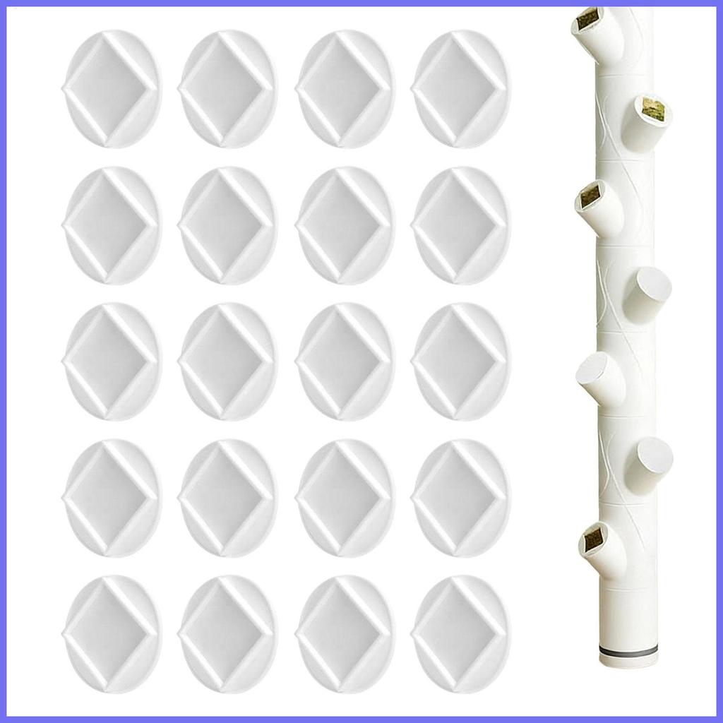 Hydroponic Tower ท่อหมวก 20 ชิ้นการเพาะปลูกหลอดปลั๊กพืช Spacer ชุดสําหรับ Backyard บ้านสวน hontin2ph