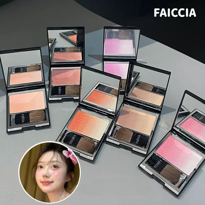 FAICCIA บลัชออน ไล่โทนสี วิจิตรแวววาว เน้นคอนทัวร์ ออลอินวัน เพิ่มความอิ่มตัวของสีต่ำ