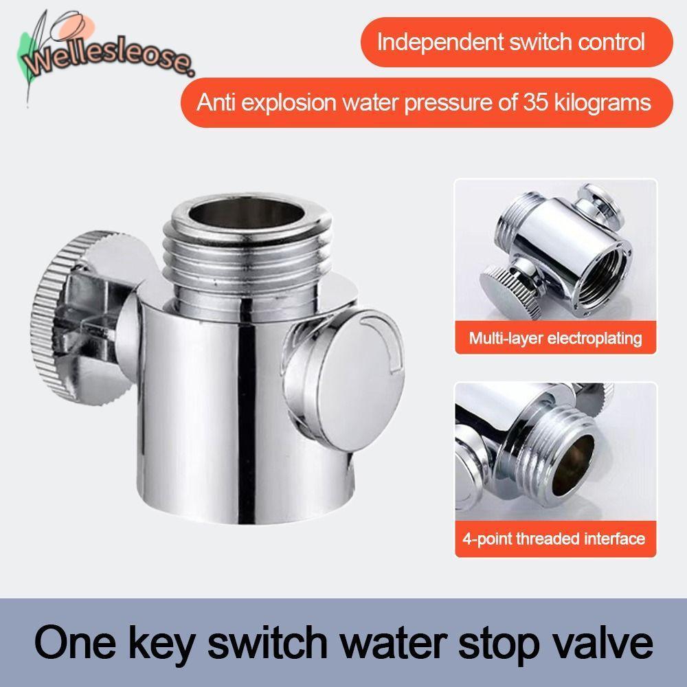 Welle Water Stop Valve, ระบบควบคุมแรงดันน้ําหัวฝักบัวแบบปรับได้, Limiter Flow Limiter Water Flow Regulator ชิ้นส่วนห้องน้ํา
