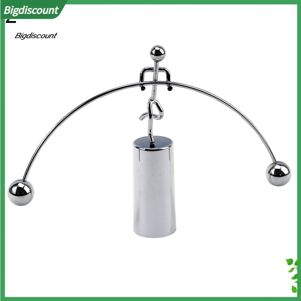 {BIG} Metal Weightlifter Tumbler Kinetic Balance Decompression Home Office Desk Decor