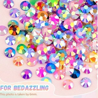 ZOOMING เรซิ่น Rhinestone Kit, Multicolor Diamond Art Jelly Rhinestones, Hot DIY ตกแต่งประกาย Bedazzling Rhinestones สําหรับแว่นตาตกแต่ง