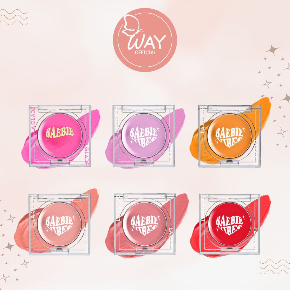 ลากลาส เบบี้ ไวบส์ ครีม บลัช บลัชออนเนื้อครีมลากลาส 4g La Glace Baebie Vibes Cream Blush The Series 4g