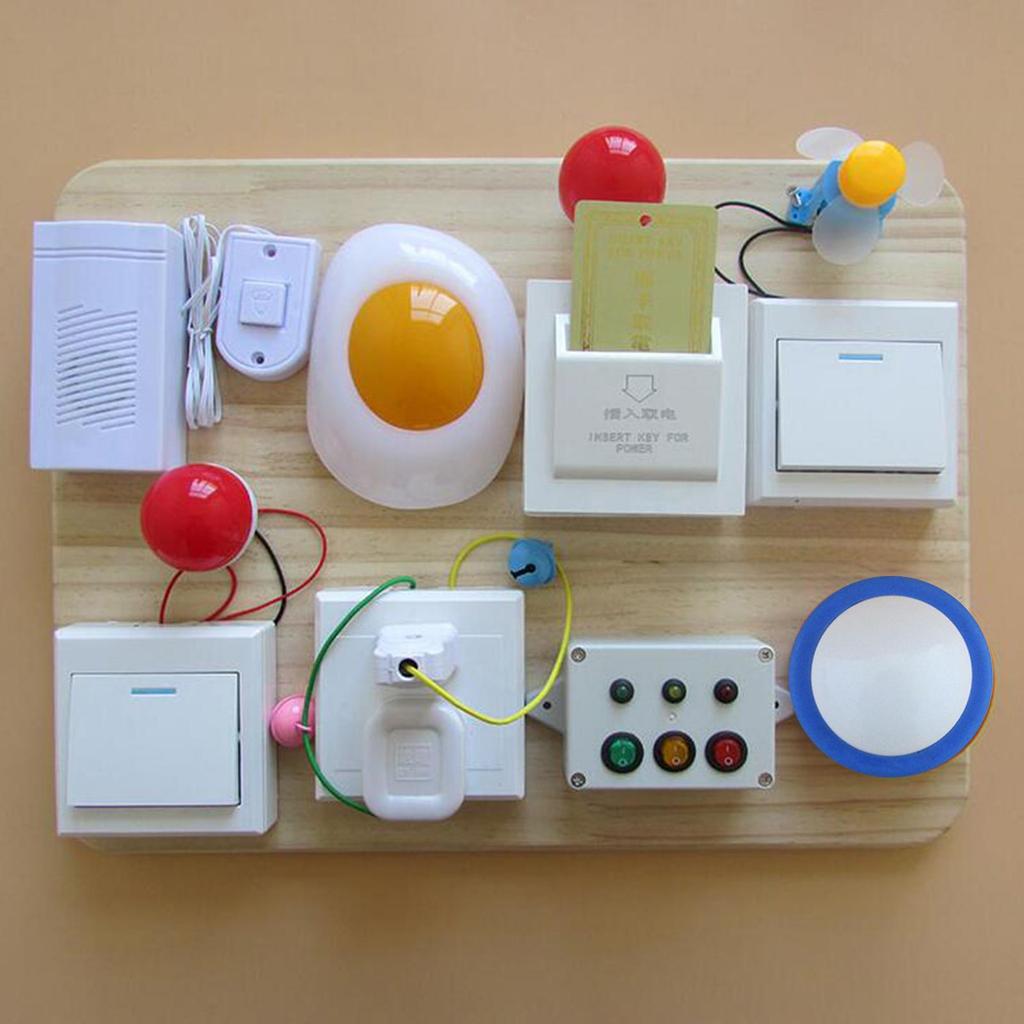 [szxflie3n] เด็ก Busy Board DIY โคมไฟ Fine Motor Skill การเรียนรู้ทักษะของเล่น Interactive สําหรับกา