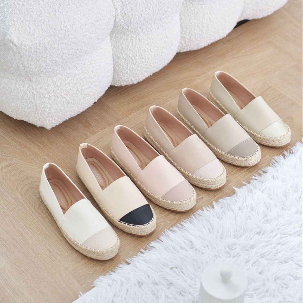 Minx Espradrilles Shoes, Leather Extra Soft Model, Leather, Soft Soles.