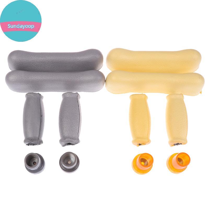 Sund 6 ชิ้น/เซ็ต Axillary Crutch อุปกรณ์เสริมชุด Pads เปลี่ยนยางกันลื่น Underarm Cushions Hand Pad อ