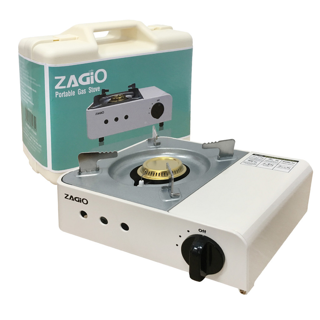 เตาแก๊สปิกนิก ZAGIO เตาแก๊สปิกนิก รุ่น ZG-1555 สีขาว