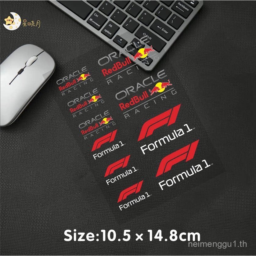 1 Oracle Bone Red Bull 2501 Sponsor จักรยานรถจักรยานยนต์ดัดแปลง Racing รถ Transfer สติกเกอร์สติกเกอร
