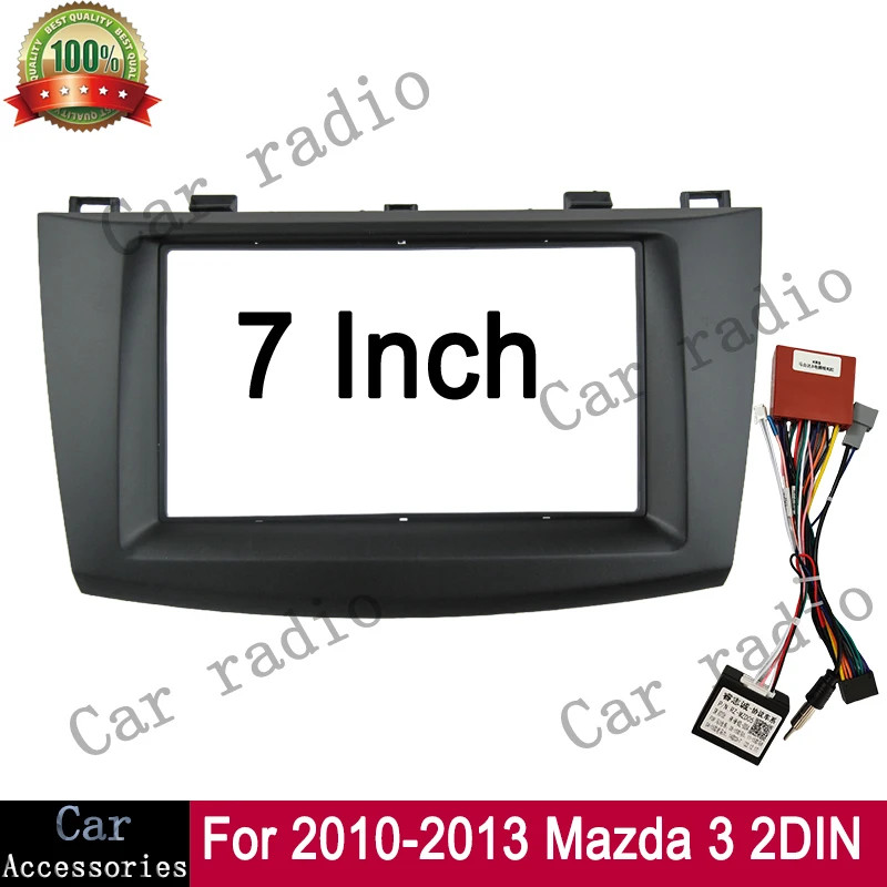 CRM-7 นิ้วสําหรับ MAZDA 2010-2013 3 กรอบรถวิทยุสเตอริโอ GPS MP5 Android Player 2 DIN นําทางติดตั้ง Fascia Dash