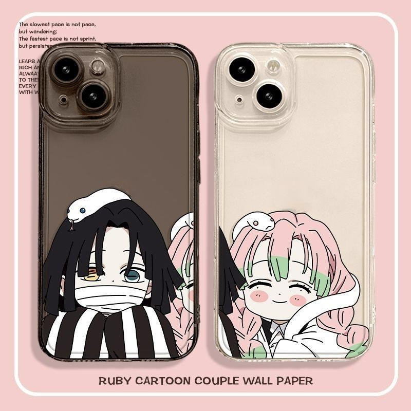 เคสคู่รัก Snake Love Demon Slayer เหมาะสําหรับเคสโทรศัพท์ iPhone เหมาะสําหรับ iPhone 16 Pro Max/15/1
