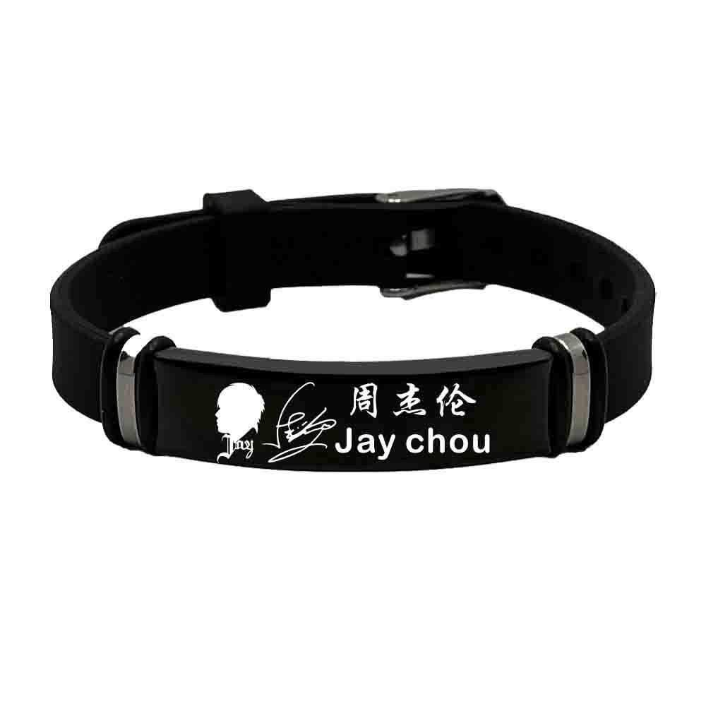JAY Chou Silhouette สร้อยข้อมือสร้อยข้อมืออุปกรณ์เสริม Star Support Fan สินค้าที่ระลึก JAY Chou Sign