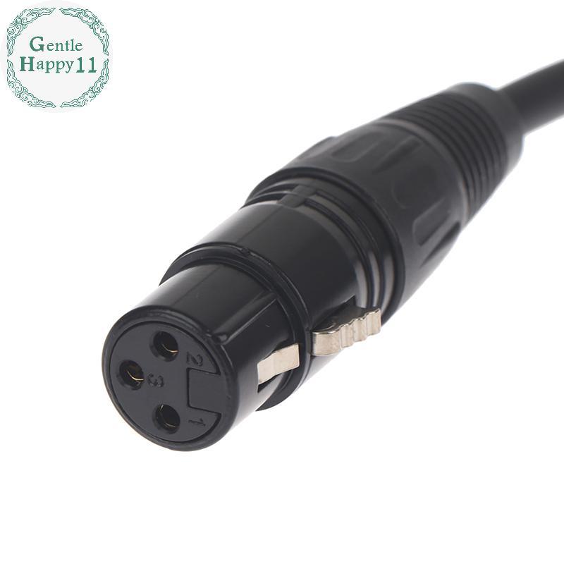 GentleHappy DMX 3-PIN DMX512 ชายหญิงสาย LED PAR ไฟเวที DMX สัญญาณ Dj อุปกรณ์ DMX512 สายสัญญาณ Xlr Co
