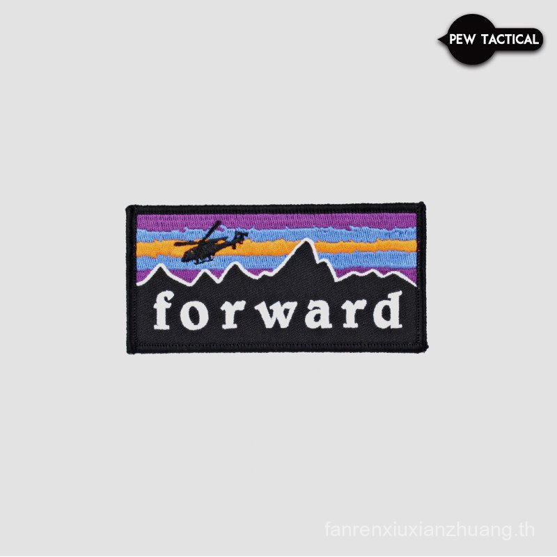PEWTAC FORWARD < Fearless FORWARD} Outdoor Velcro Armband Morale Badge