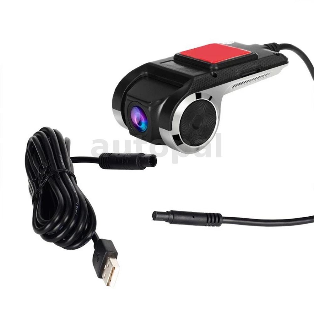 USB Car DVR Android เข้ากันได้กับ ADAS LDWS FCWS คําเตือนเสียงมุมกว้างการบันทึกห่วงจอแสดงผลลอย G-Sho