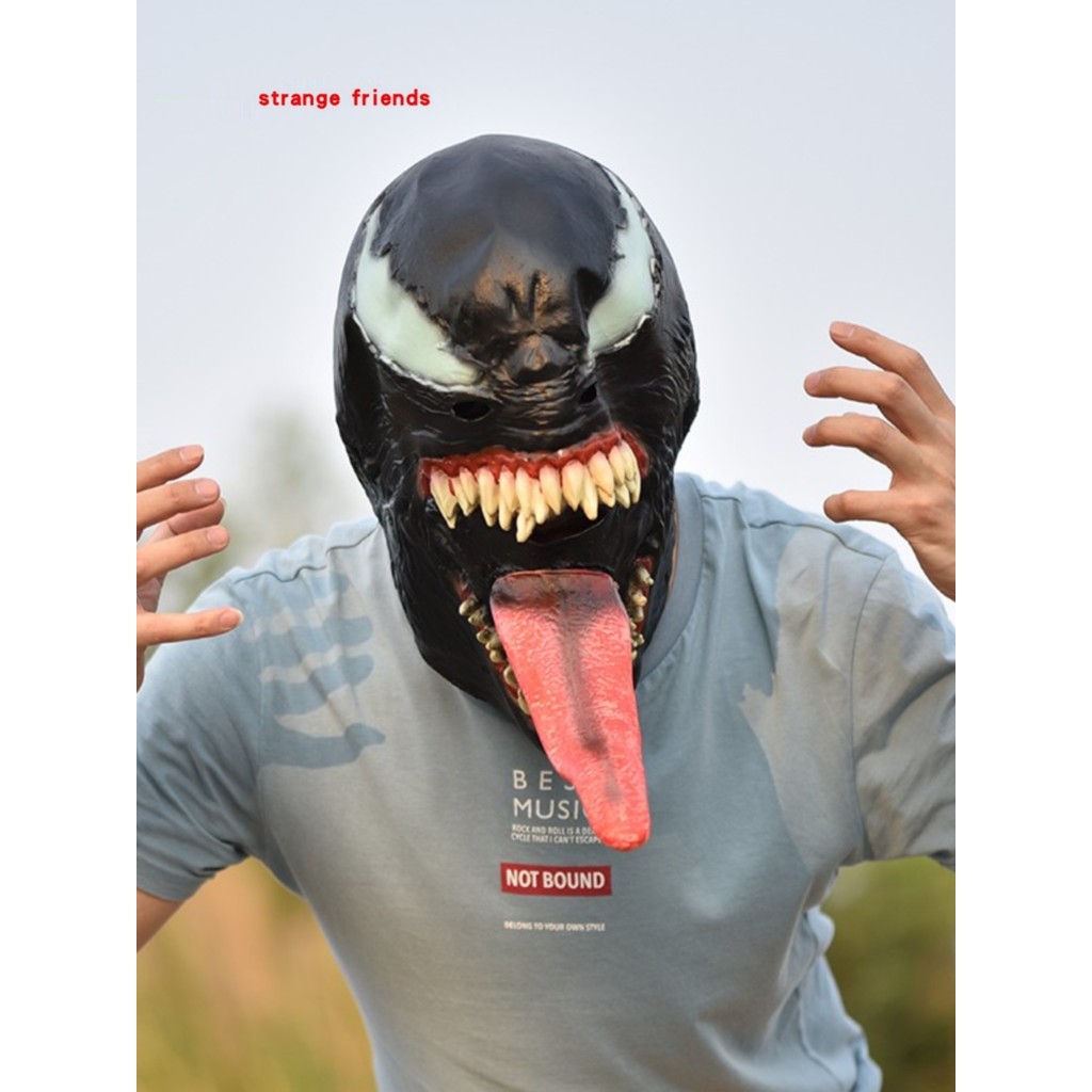 หน้ากากวันสงกรานต์ หน้ากากฮาโลวีน Venom Mask ตลกตลกทั้งถ้วย Shrek Headgear Tik Tok Live cos Props