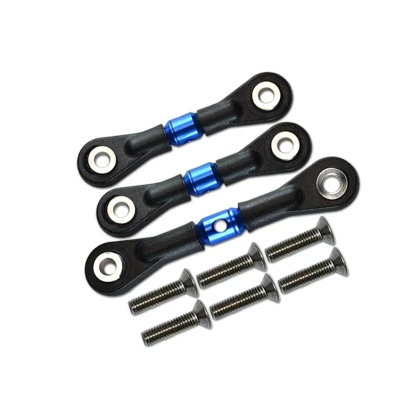 3 ชิ้นพวงมาลัย Link Rod Servo Rod สําหรับ Tamiya TT-02 TT-02T TT02 TT02T 1/10 RC รถอะไหล่อัพเกรดอุปกรณ์เสริม ราคา ถูกที่สุด ดีลบีเคเค แกลเลอรีภาพที่ 3
