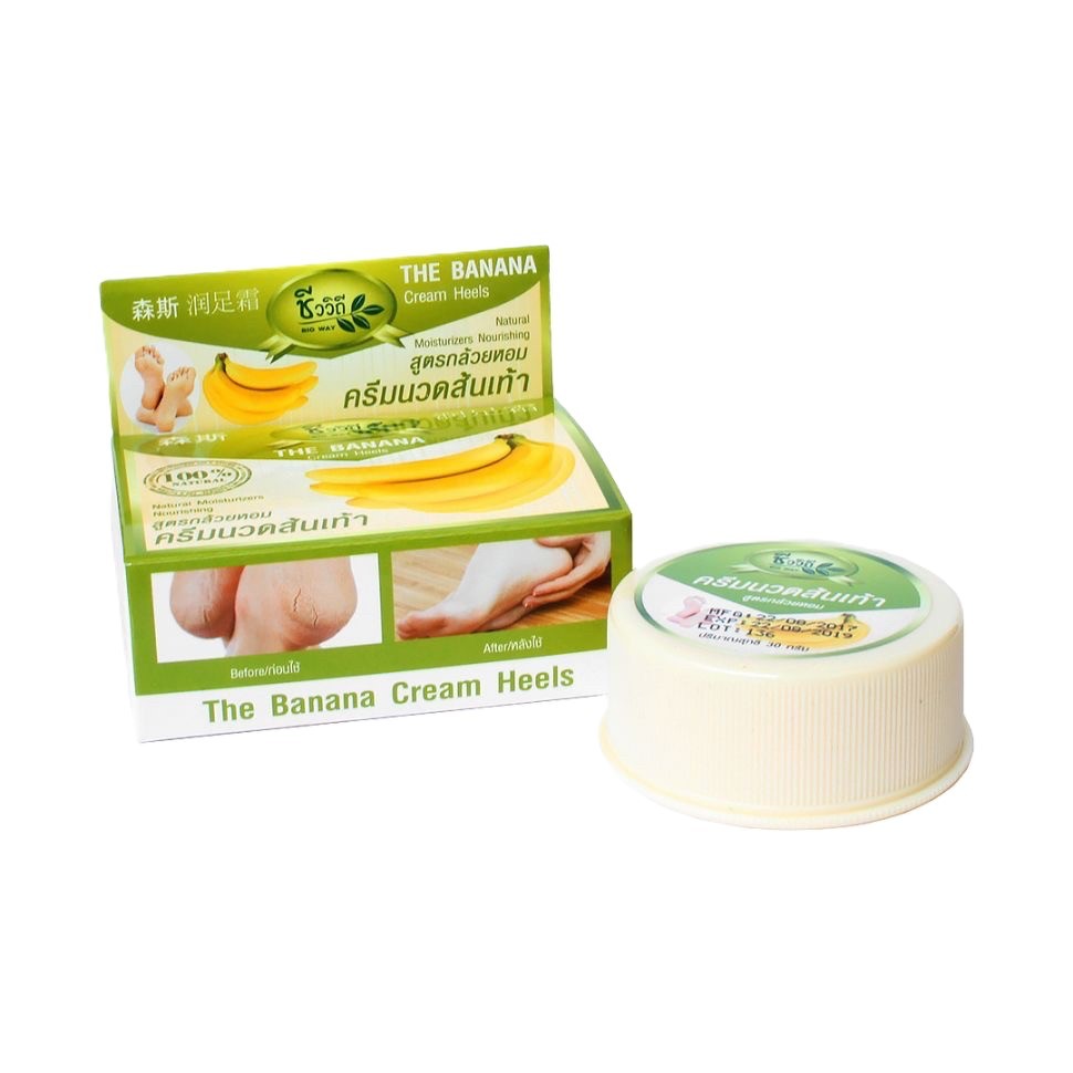 Chivavithi The Banana Cream Heels 30g ครีมทาส้นเท้าแตก ชีววิถี สูตรกล้วยหอม