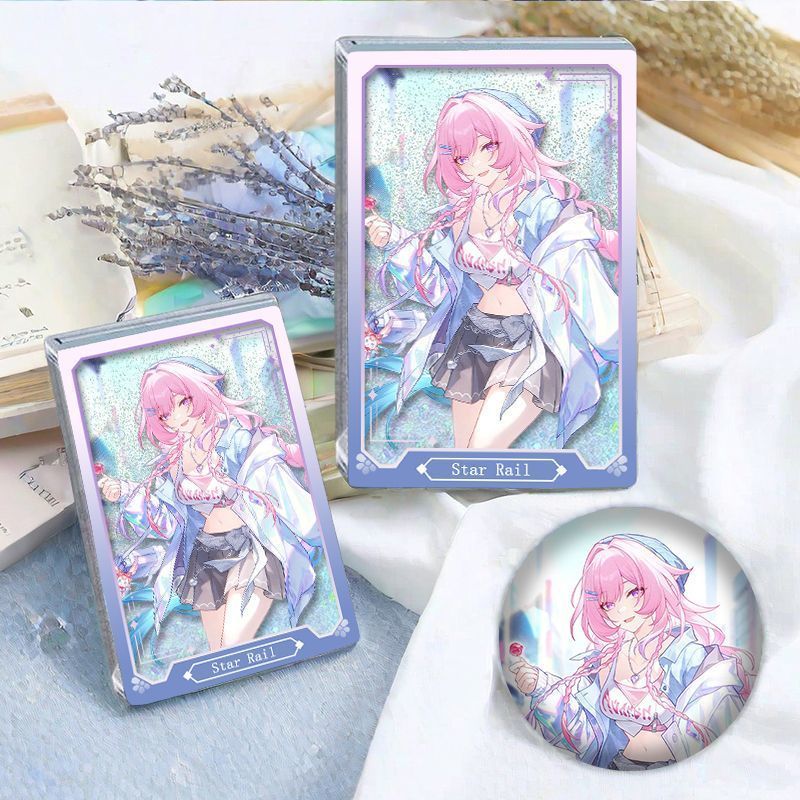 Honkai: Star Rail/Cyrene/Cyrene Glitter Card Brick Badge สินค้ายืนการ์ดอะคริลิคการ์ดอิฐตกแต่ง/vptw