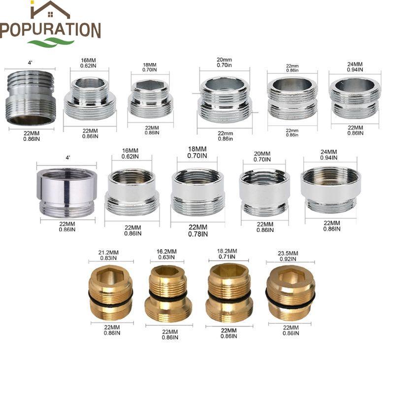 5 Pcs Faucet Adapter Kit Kitchen Male Female Brass Faucet Adapter Water Purifier