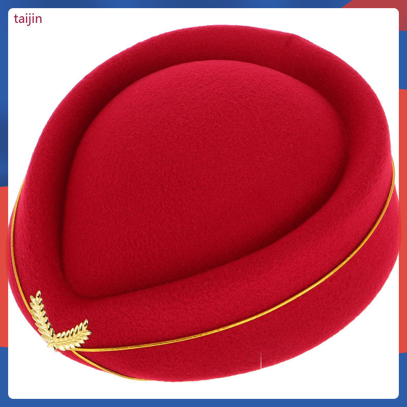 Attendant Hat คอสเพลย์ Beret Flight Bulk มีหมวกสําหรับผู้หญิง taijin