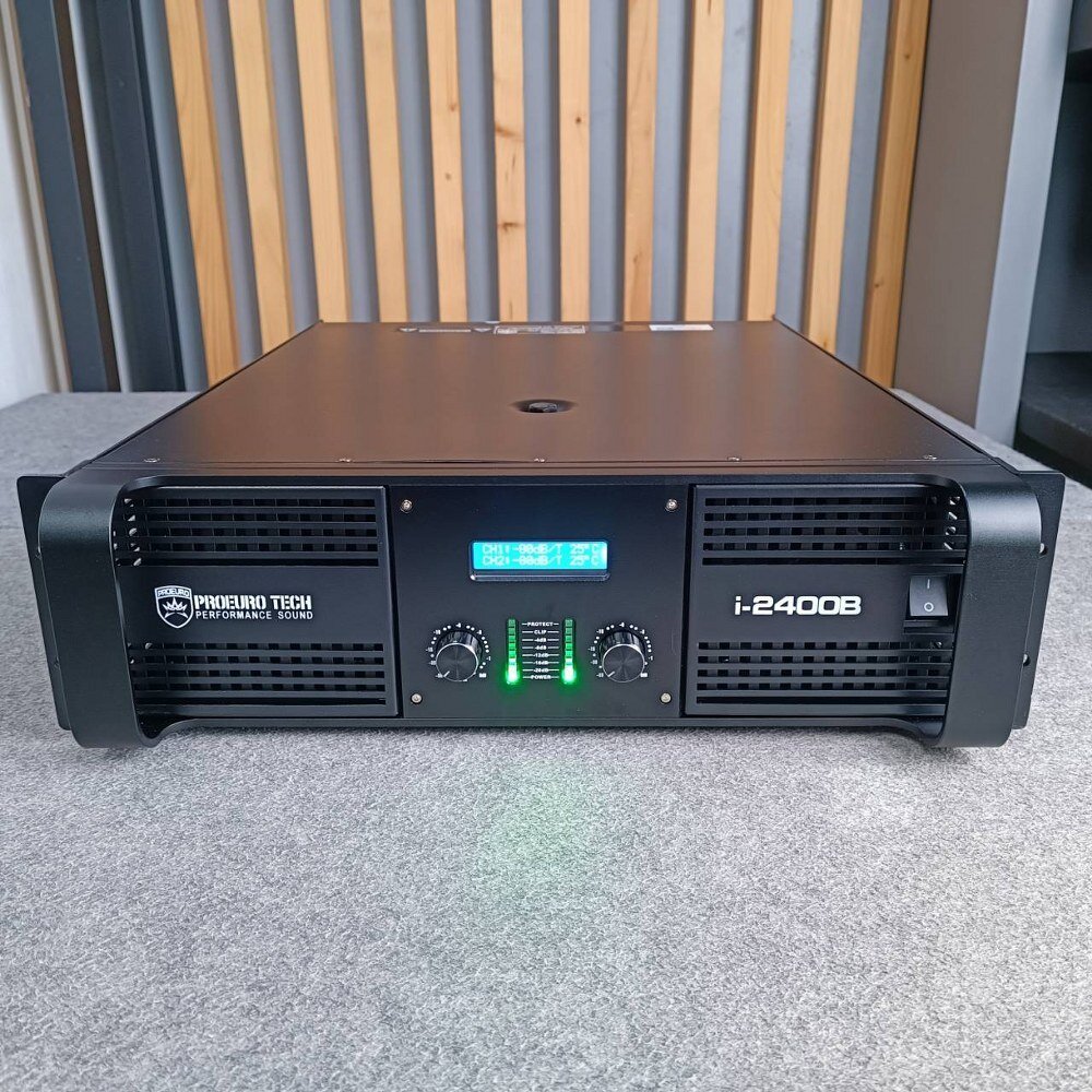 Proeurotech I-2400B proeurotech 2ช่อง2400 W poweramp Power Amplifier @ 8 OHM I 2400B i2400 B A