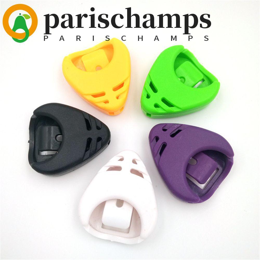 PARISCHAMPS Guitar Pick Holder ทนทาน สะดวก Quick Storage Plectrum Guitar Pick Guitar Tool Pick Media