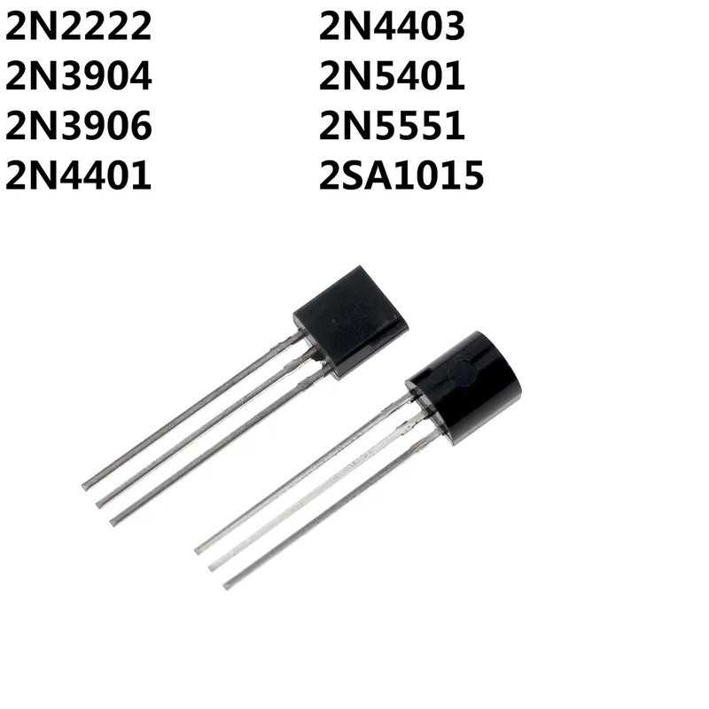 200 ชิ้น 2N2222 2N3904 2N3906 2N4401 2N4403 2N5401 2N5551 2SA1015 Triode TO-92 DIP