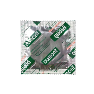 ถุงยาง Dumont Comfy 52 (แบ่งขาย 12-48 ชิ้น) ดูมองต์ คอมฟี่ สมูธ ผิวเรียบ (สีเขียว) ขนาด 52มม.