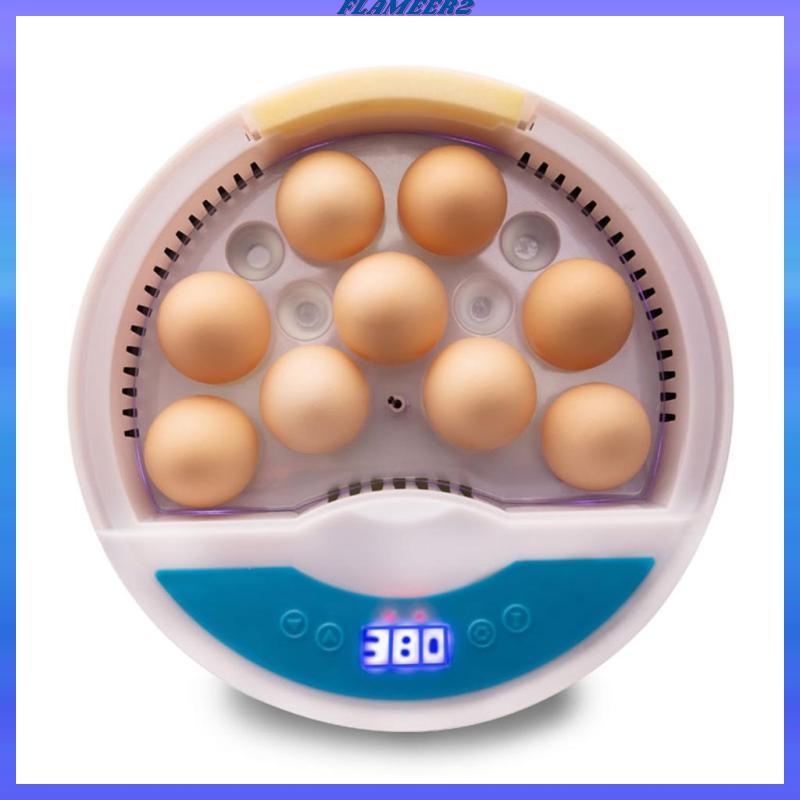 [Flameer2] Chicken 9Eggs Incubator อุณหภูมิควบคุม 110V สําหรับฟาร์มไก่นกกระทา