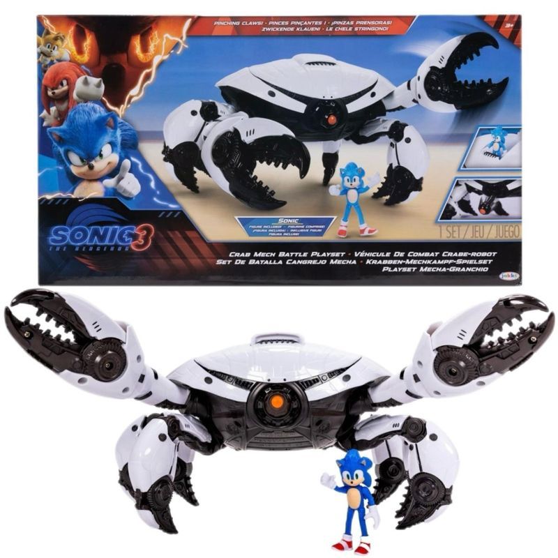 American ของแท้ Sonic Hedgehog Sonic ภาพยนตร์ Merchanting รูปตุ๊กตาตุ๊กตา Mechanical Crab ชุด L