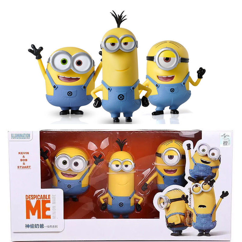 Despicable Me 4 ของแท้ Minions Mystery กล่องรูปตุ๊กตาเด็กของขวัญวันเกิด Universal Studios สินค้าของเล่น