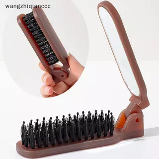 Hot Mane Bristle Hair Brush พับได้ Portableb พร้อมกระจก Poet พับ Travel นวดเครื่องมือจัดแต่งทรงผม Salon Gift.