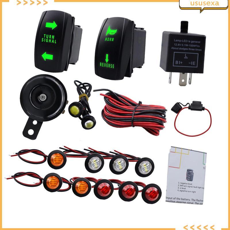 [Ususexa] ATV UTV ชุดไฟเลี้ยว Flasher Relay สําหรับอุปกรณ์รถเข็นชายหาดกันน้ํา