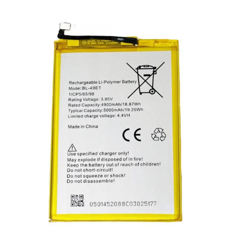 เหมาะสําหรับ Tecno Lb6/LC6/POP2 (POP2 plus) Ba2 BL-49ET แบตเตอรี่โทรศัพท์มือถือ