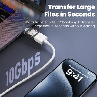 ตัวแปลง USB เป็น Type-C รองรับการชาร์จเร็ว 120W และการถ่ายโอนข้อมูลความเร็วสูง อะแดปเตอร์ Type-C เป็น USB
