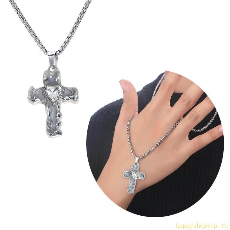 สร้อยคอขวาง HSV Cross-shape ดีไซน์หรูหราสำหรับผู้หญิง