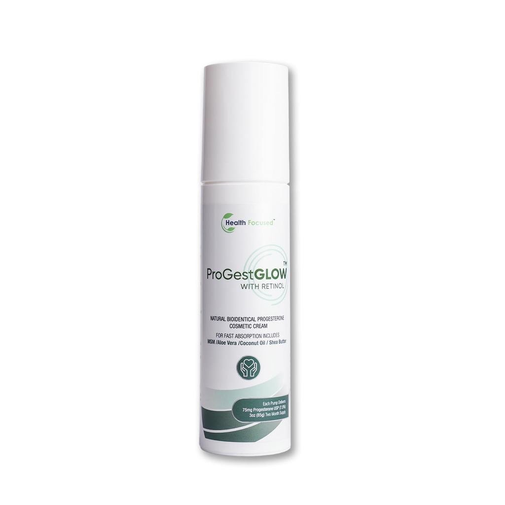 JJ Smith ProGestGlow- Natural Progesterone Cream for Women- Wild Yam Cream for Hormone Balance, PMS 