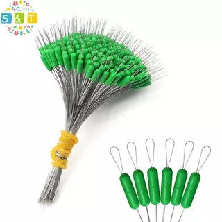 [S&T] บอบเบอร์วงกลมสีน้ำเงินซิลิกอน สแตปเปอร์สำหรับสายตกปลา พร้อมทนทาน 300 ชิ้น