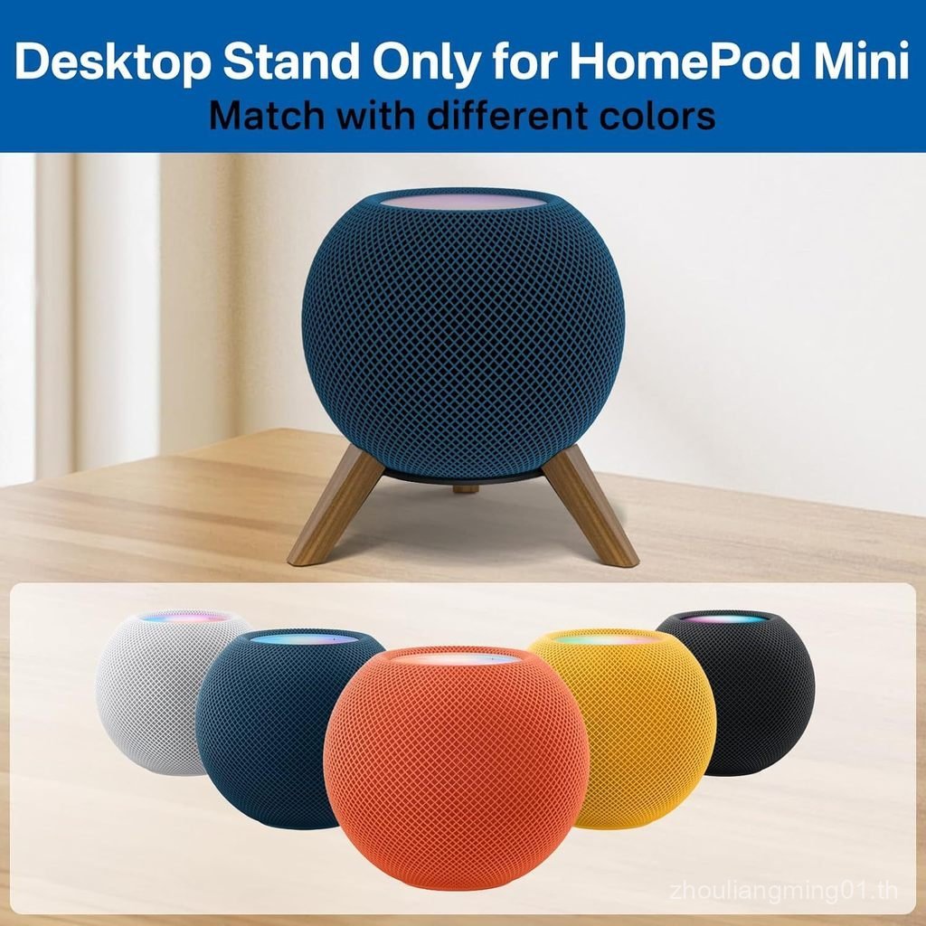 เหมาะสําหรับ Homepod mini Bracket Audio apple ลําโพงฐานไม้เดสก์ท็อปกรอบกันลื่นในครัวเรือน