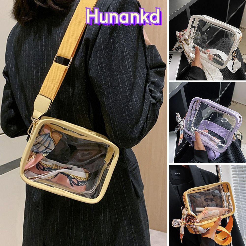 HUNAN Messenger Bag Girls PVC Transparent Crossbody Bag