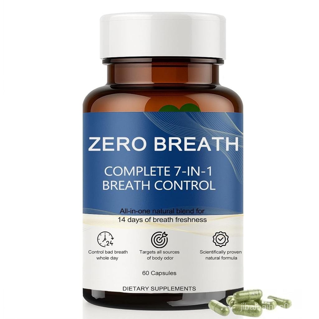 Zero Breath Capsules 7in1 Deodorizing with Chlorophyllin Mint Extract Probiotic Blend Oral ness ใน 1