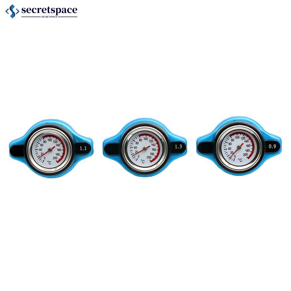 SECRETSPACE 1 PC 0.9Bar 1.1Bar 1.3 Bar Thermost หม้อน้ําฝาปิดถังฝาครอบเครื่องวัดอุณหภูมิน้ํา Racing 
