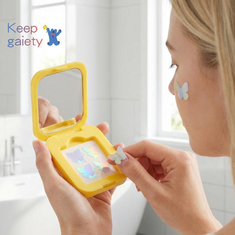 [Kpt-t] Laser Star Butterfly Pimple Patch Set Hydrocolloid Stiers Cute Colourful Skin Care for Daily